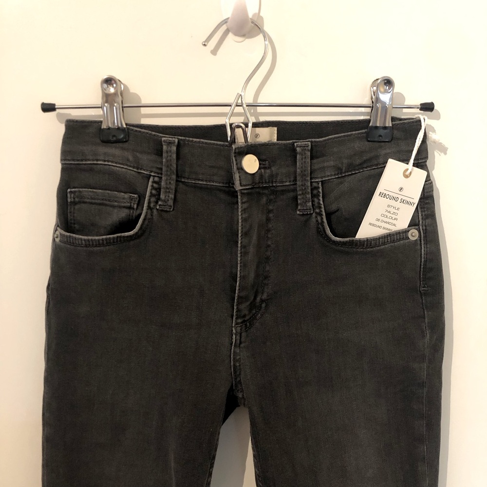 French Connection Charcoal Rebound Skinny Jeans NWT